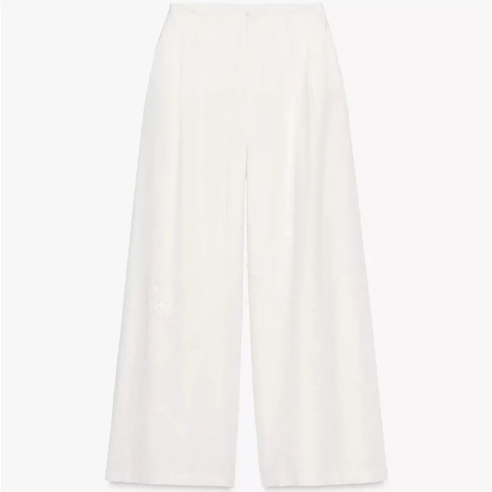 ZARA EMBROIDERED PANTS